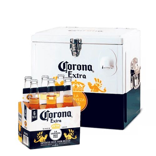 Kit Corona - Cooler + Pack Corona Extra 355ml (6 Unidades)