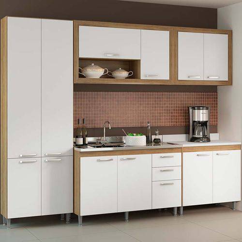 Kit Cozinha 5 Módulos 5710-T6 - Toscana - Multimóveis Argila/branco/branco