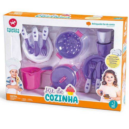 Kit Cozinha Infantil Rosa Calesita