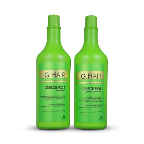 Kit Cresce Fios Shampoo + Condicionador G. Hair 1000ml