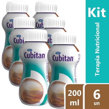 Kit Cubitan Chocolate 6 Unidades de 200ml Vencimento 06/2019