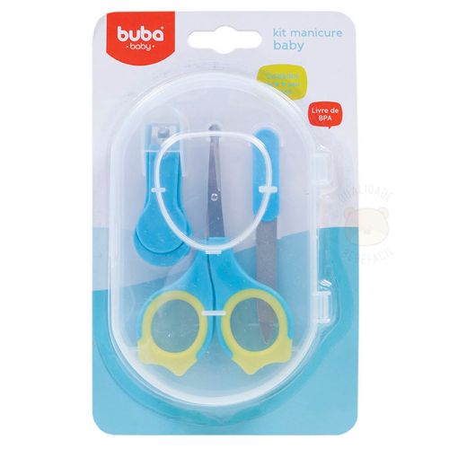 Kit Cuidados com as Unhas do Bebê Azul (0m+) - Buba BUBA6140-A KIT MANICURE BABY AZUL
