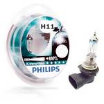 Kit da Lâmpada do Farol H11 X2 Xtreme Vision 100% Mais Luz 12V 55W Jogo - Philips Cor_unica