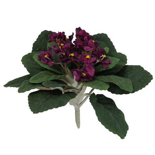 Kit de 15 Violetas Roxa Flores Artificiais para Enfeites