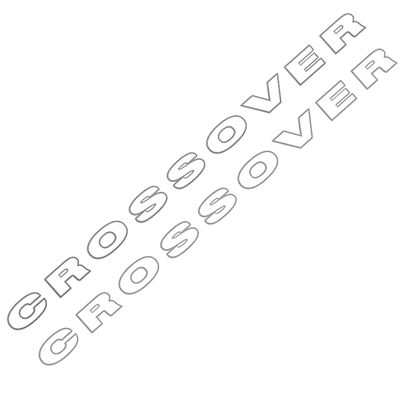 Kit de Adesivos Laterais Crossover para Saveiro G4 2006 a 2009 Cor Prata