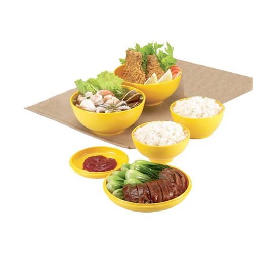 Kit de Bowl Oriental B914 Amarelo Basic Kitchen