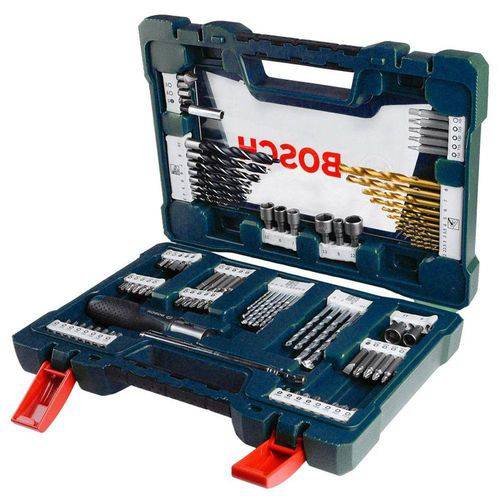 Kit de Brocas, Bits e Soquete C/ 91 Peças V-Line Bosch