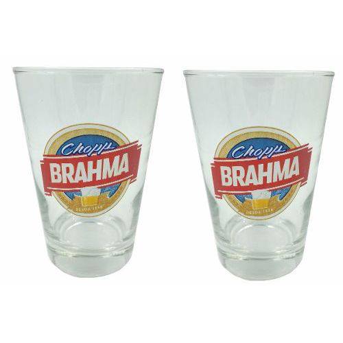 Kit de 2 Copos Cerveja Brahma Caldereta Importado 350 Ml Original