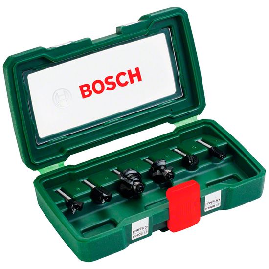Kit de Fresas 6 Unidades 6mm - 2607019464 - Bosch