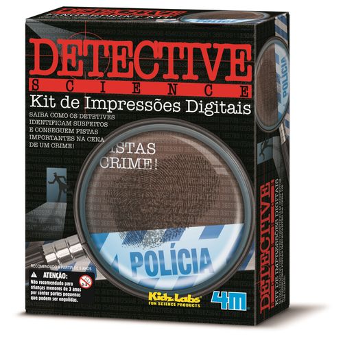 Kit de Impressões Digitais 4M - Detetive