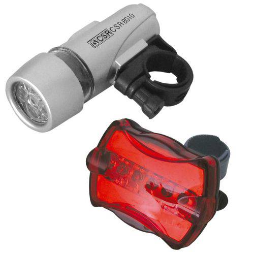 Kit de Lanterna para Bicicletas HX 8010 5 LEDs - CSR