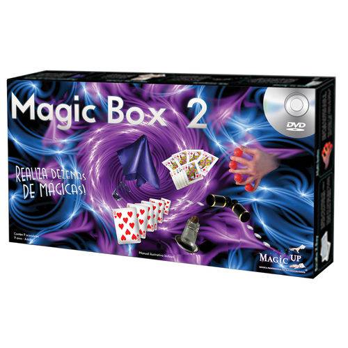 Kit de Mágicas 9 Acessórios Á Partir de 9 Anos Magic Box 2