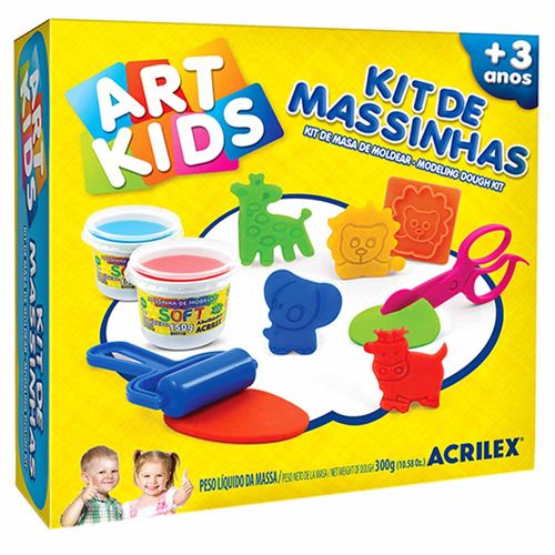 Kit de Massinha de Modelar 300g Art Kids Acrilex 1026343