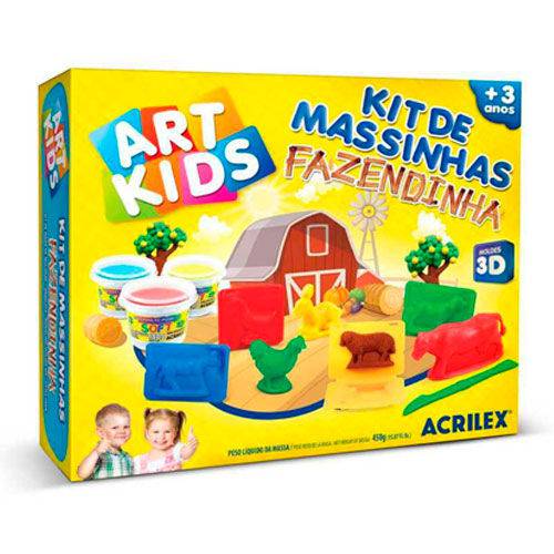 Kit de Massinha Fazendinha Art Kids Acrilex