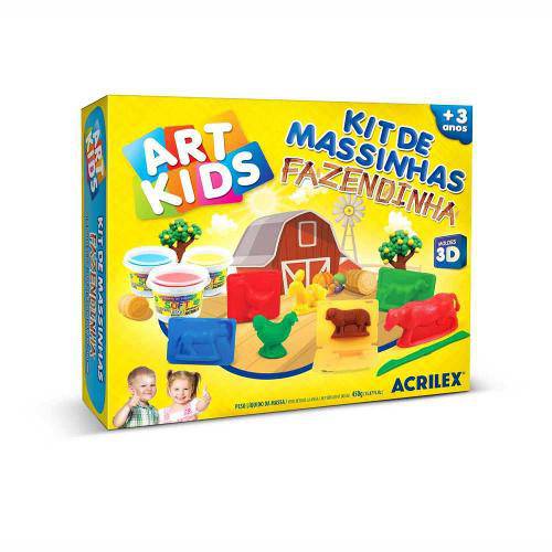 Kit de Massinhas Art Kids Fazendinha Acrilex