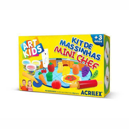 Kit de Massinhas Art Kids Mini Chef Acrilex