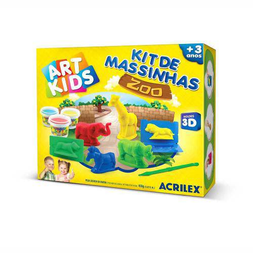 Kit de Massinhas Zoo Art Kids - Acrilex