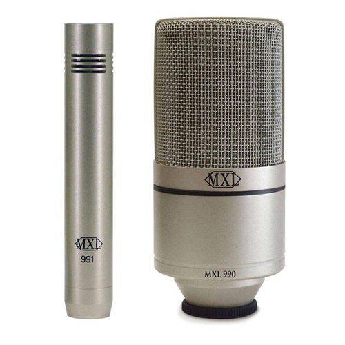 Kit de Microfone Condensador de Estudio Mxl 990/991