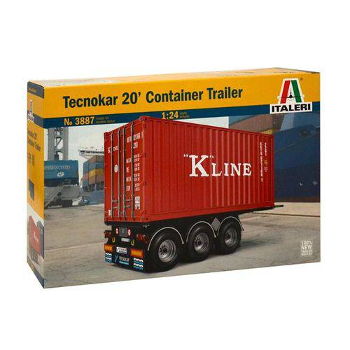 Kit de Montar Italeri 1:24 Reboque Container de 20 Pés