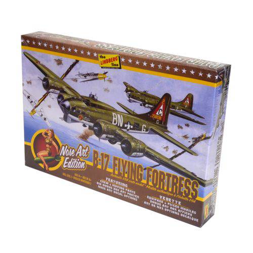 Kit de Montar Lindberg 1:64 B-17g Flying Fortress Nose Art Edition