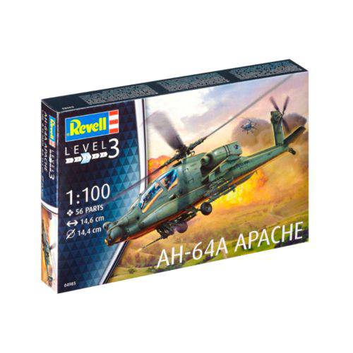 Kit de Montar Revell 1:100 Helicóptero Ah 64a Apache