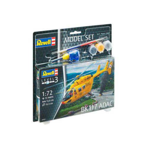 Kit de Montar Revell 1:72 Model Set Bk-117 Adac