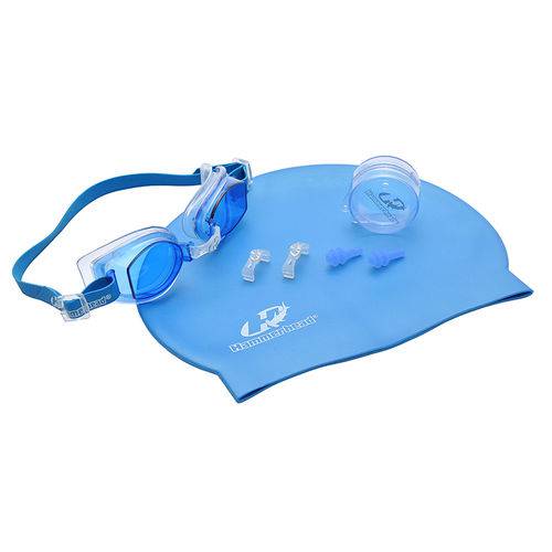 Kit de Natação F. Scherer Set Hammerhead / Azul-Transparente
