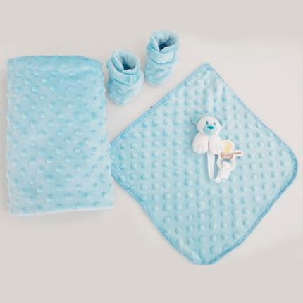 Kit de Presente Urso Bolhas - Azul - Zip Toys