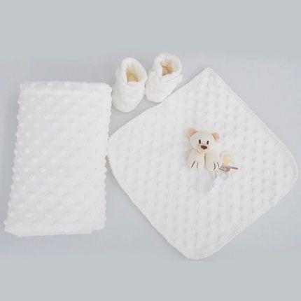 Kit de Presente Urso Bolhas - Marfim - Zip Toys