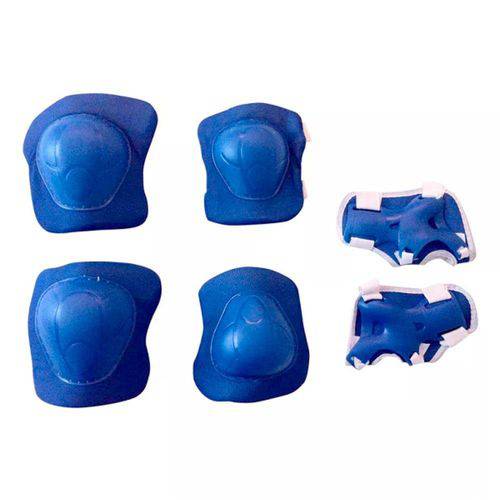 Kit de Proteção Esporte Luca Azul 3 Peças Unitoys UNIT-1177-AZ