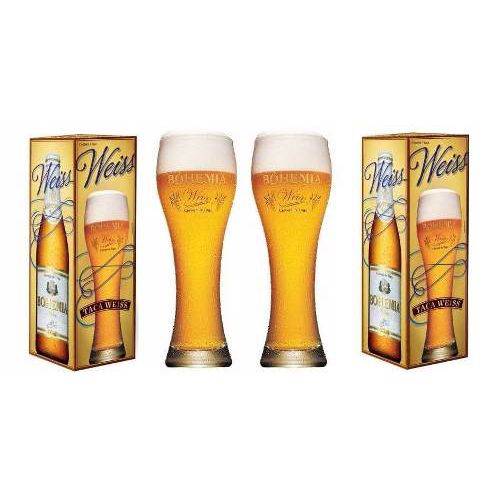 Kit de 2 Taças Copo Cerveja Bohemia Weiss 670 Ml
