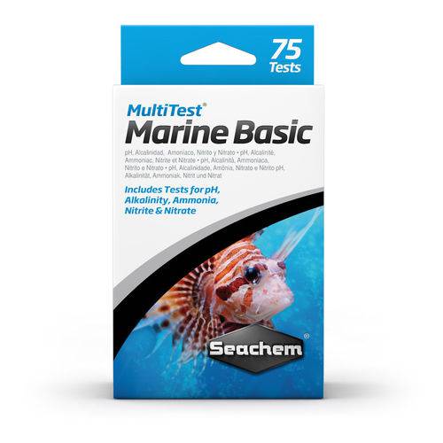 Kit de Testes para Marinhos Seachem Multitest Marine Basics
