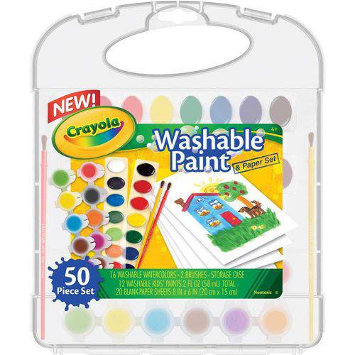 Kit de Tintas Lavável Washable Paint - Crayola