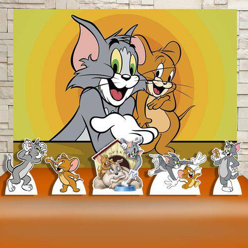 Kit Decoração Festa Infantil Tom e Jerry Kit Prata