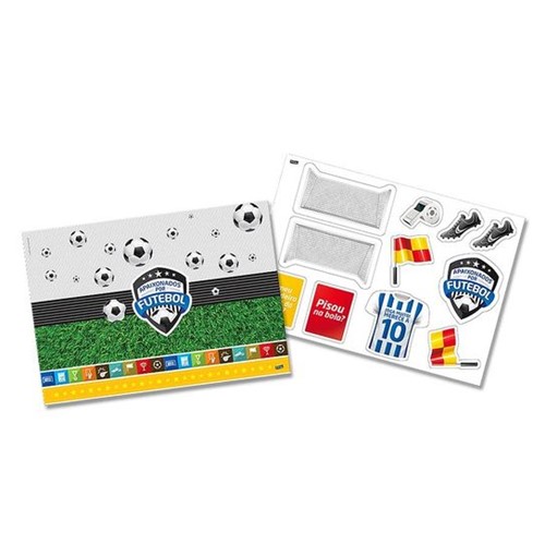 Kit Decorativo Cartonado - Apaixonados por Futebol - Festcolor