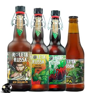 Kit Degustação 4 Cervejas Roleta Russa