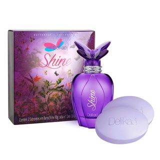 Kit Delikad Butterfly Collection Shine - Deo Colônia + Sabonete Kit