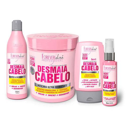 Kit Desmaia Cabelo Completo Forever Liss Grande 950g - 4 Itens