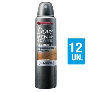 Kit Desodorante Aerossol Dove Men Talco Mineral 150ml com 12UN