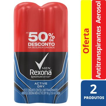Desodorante Antitranspirante REXONA ACTIVE PREÇO ESPECIAL 2X90G