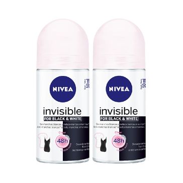 Kit Desodorante Roll On Nivea Invisible For Black & White 1 Unidade