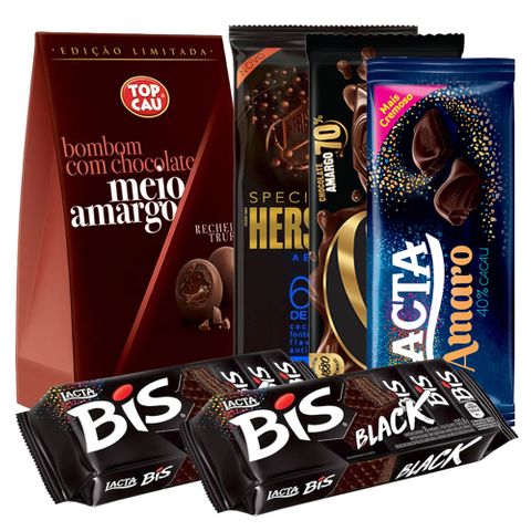 Kit Dia das Mães 3 - Chocolates Meio Amargo