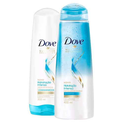 Kit Dove Hidratação Intensa Oxigênio Shampoo 400ml + Condicionador 200ml