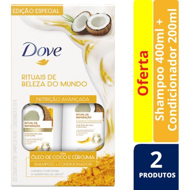 Kit Dove Ritual de Reparação Shampoo 400ml + Condicionador 200ml