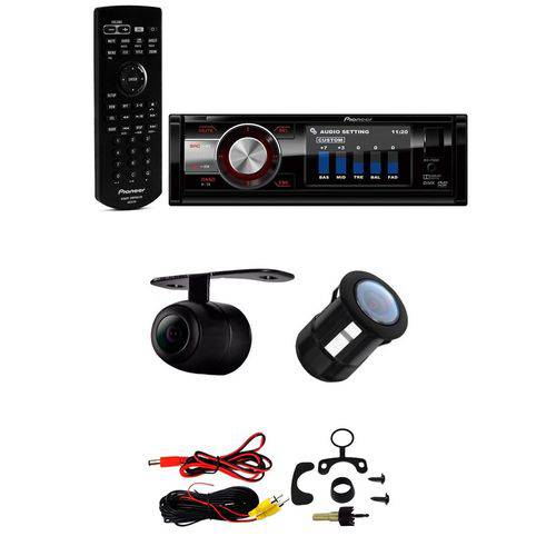 Kit DVD Player Automotivo Pioneer DVH-7880AV - 3 Polegadas MP3/USB + Câmera Ré