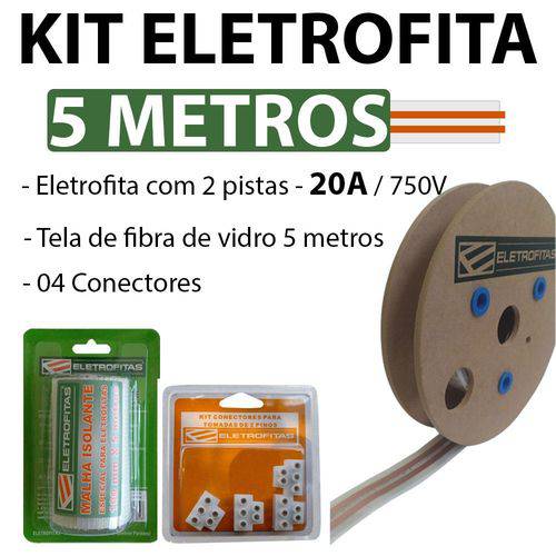 Kit Eletrofita 2 Pistas 5 Metros 750v 20a