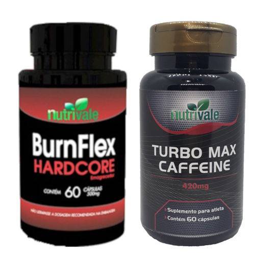 Kit Emagrecedor Burnflex Hardcore e Turbo Max Caffeine