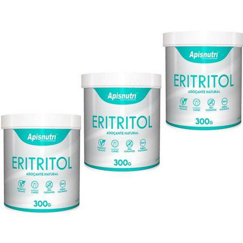 Kit 3 Eritritol Apisnutri - Adoçante Natural 300g