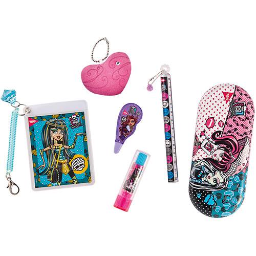 Kit Escolar Tris Monster High 6 Peças