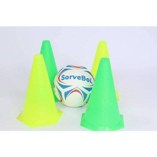 Kit Esportivo Sorvebol com 1 Bola S1 Sports + 4 Cones e 1 Rede Fio 1